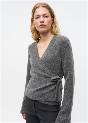 Enada ls v-n knit 7216 Dark Grey Mel. Envii